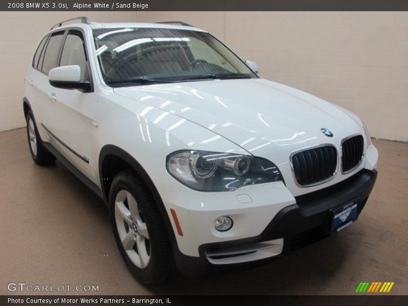 Alpine White / Sand Beige 2008 BMW X5 3.0si