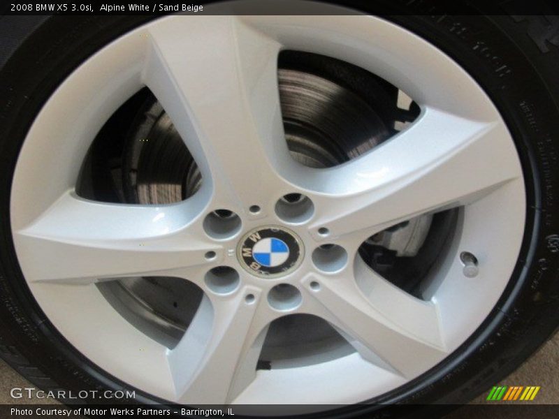 Alpine White / Sand Beige 2008 BMW X5 3.0si
