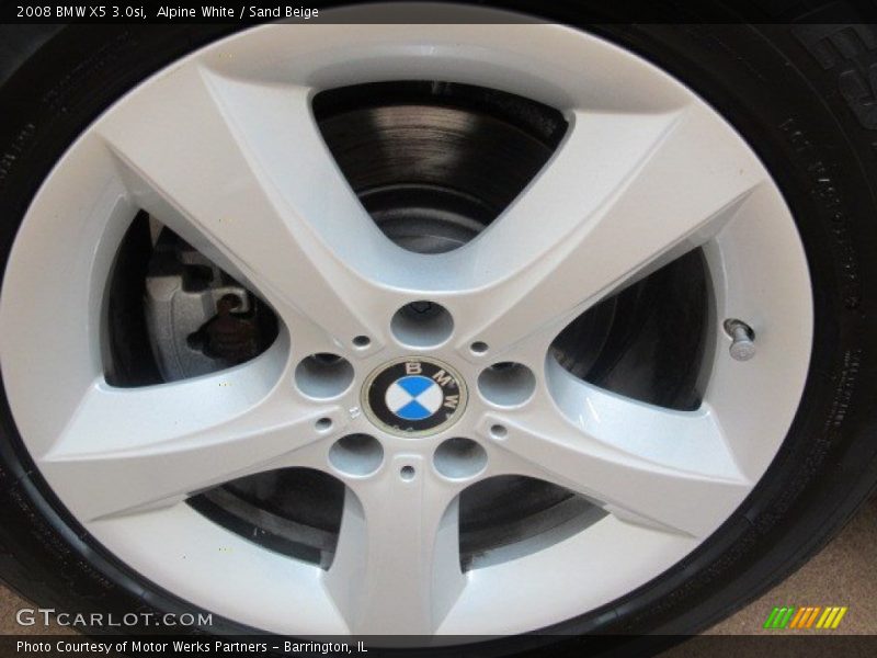 Alpine White / Sand Beige 2008 BMW X5 3.0si