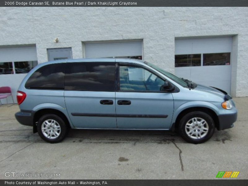 Butane Blue Pearl / Dark Khaki/Light Graystone 2006 Dodge Caravan SE