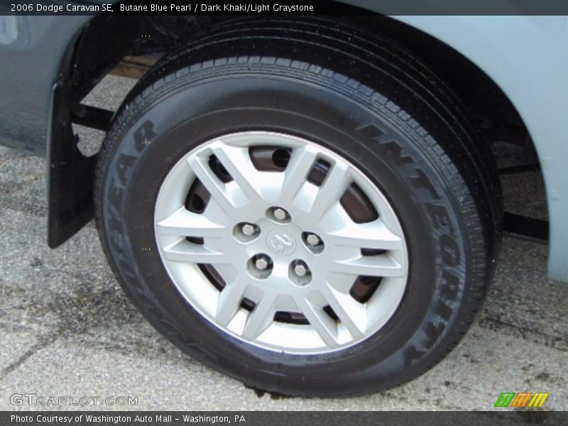 Butane Blue Pearl / Dark Khaki/Light Graystone 2006 Dodge Caravan SE