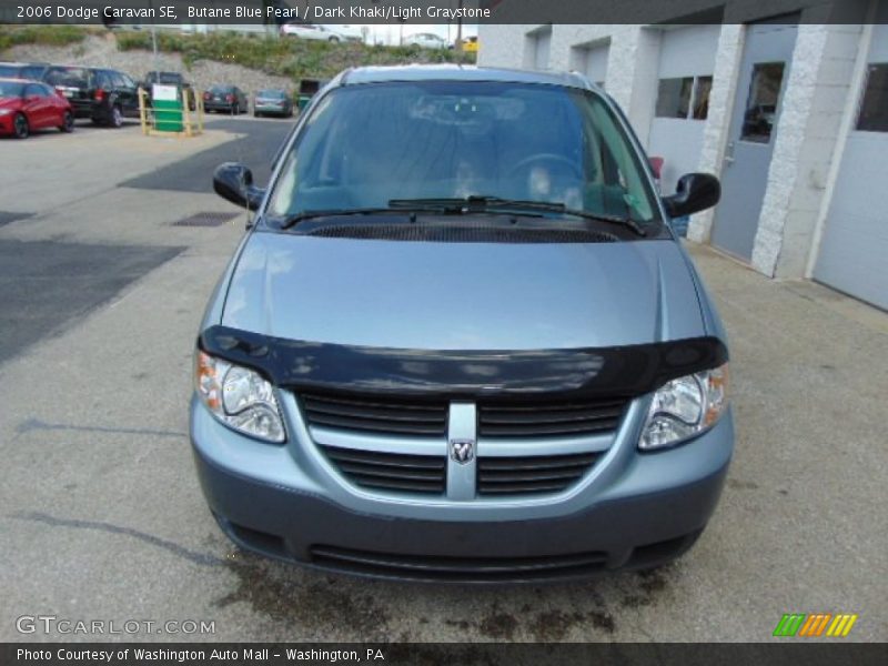 Butane Blue Pearl / Dark Khaki/Light Graystone 2006 Dodge Caravan SE