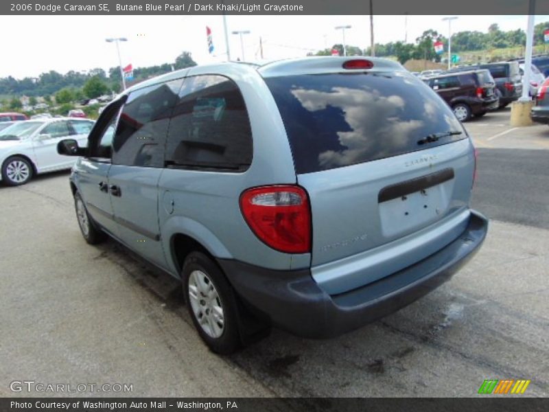 Butane Blue Pearl / Dark Khaki/Light Graystone 2006 Dodge Caravan SE