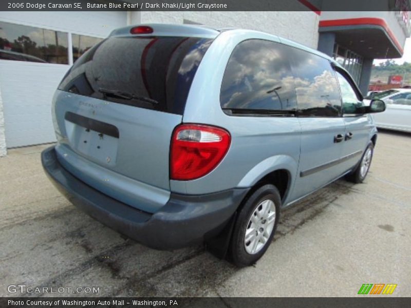 Butane Blue Pearl / Dark Khaki/Light Graystone 2006 Dodge Caravan SE