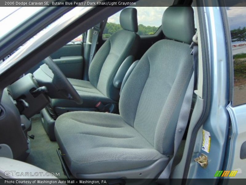 Butane Blue Pearl / Dark Khaki/Light Graystone 2006 Dodge Caravan SE