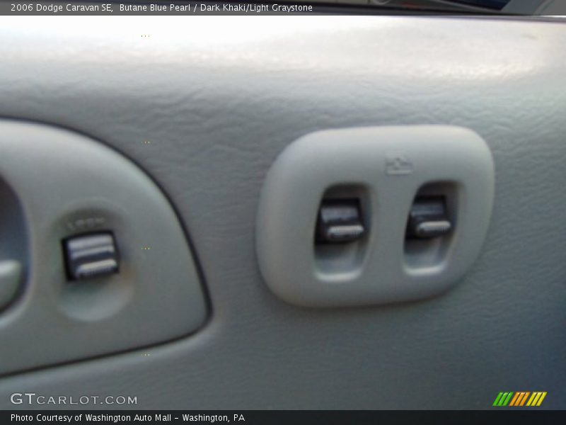 Butane Blue Pearl / Dark Khaki/Light Graystone 2006 Dodge Caravan SE