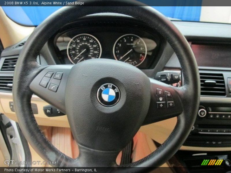 Alpine White / Sand Beige 2008 BMW X5 3.0si