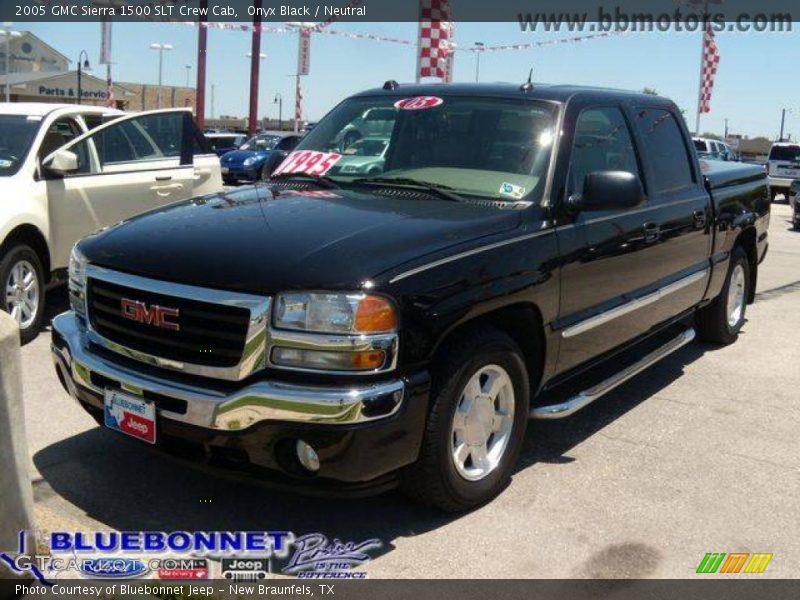 Onyx Black / Neutral 2005 GMC Sierra 1500 SLT Crew Cab