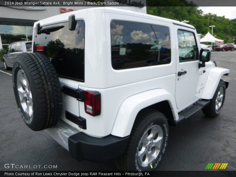 Bright White / Black/Dark Saddle 2014 Jeep Wrangler Sahara 4x4