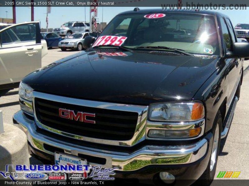 Onyx Black / Neutral 2005 GMC Sierra 1500 SLT Crew Cab