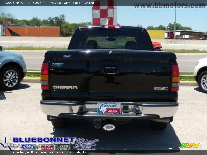 Onyx Black / Neutral 2005 GMC Sierra 1500 SLT Crew Cab
