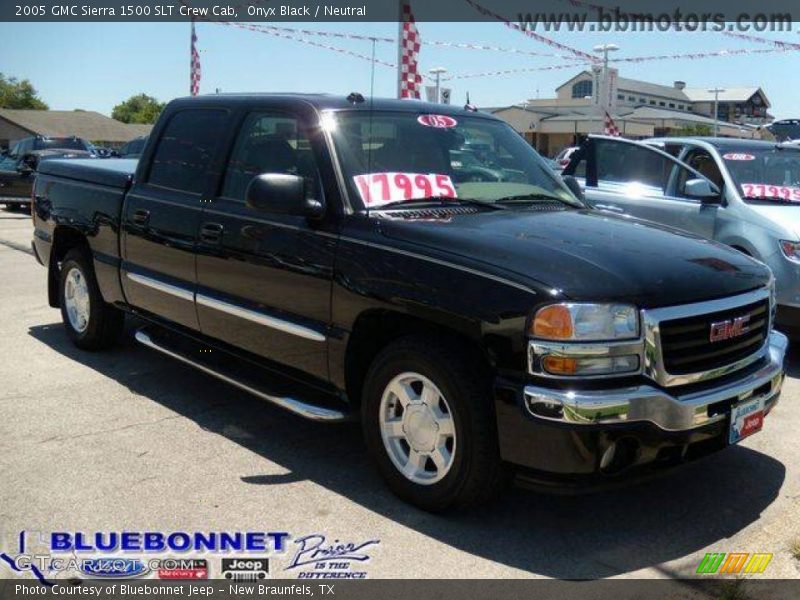 Onyx Black / Neutral 2005 GMC Sierra 1500 SLT Crew Cab