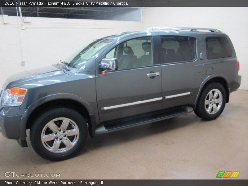 Smoke Gray Metallic / Charcoal 2010 Nissan Armada Platinum 4WD