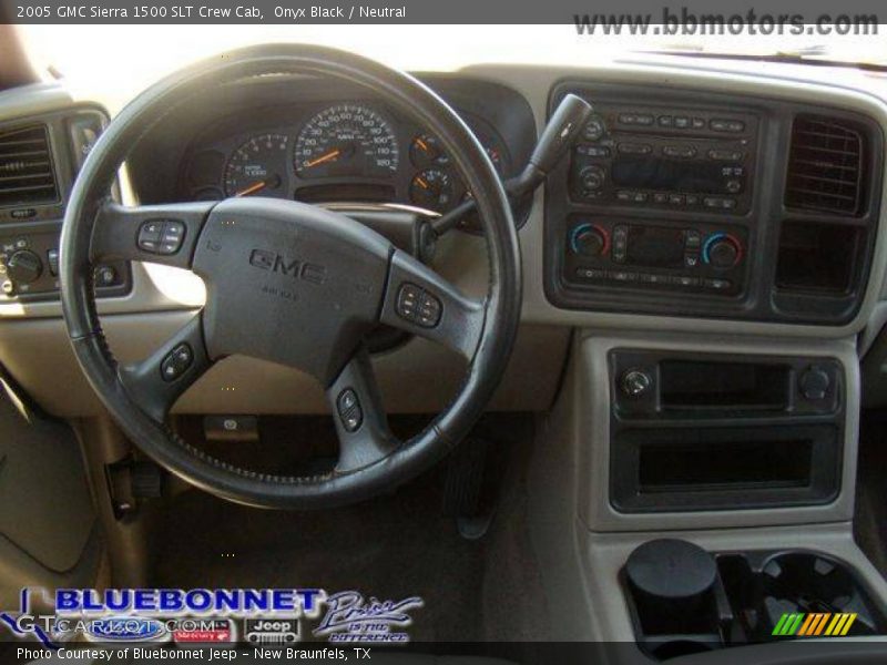 Onyx Black / Neutral 2005 GMC Sierra 1500 SLT Crew Cab