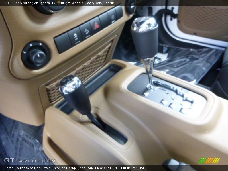 Bright White / Black/Dark Saddle 2014 Jeep Wrangler Sahara 4x4