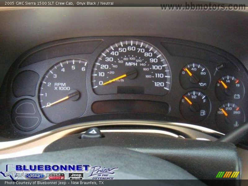 Onyx Black / Neutral 2005 GMC Sierra 1500 SLT Crew Cab