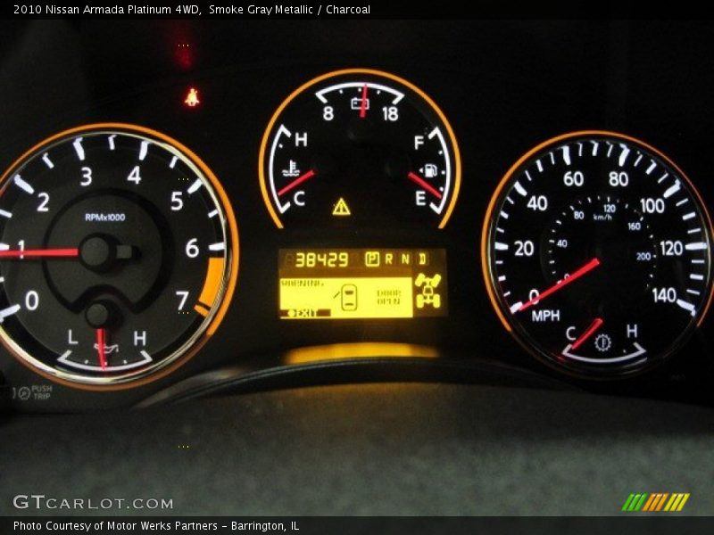 Smoke Gray Metallic / Charcoal 2010 Nissan Armada Platinum 4WD