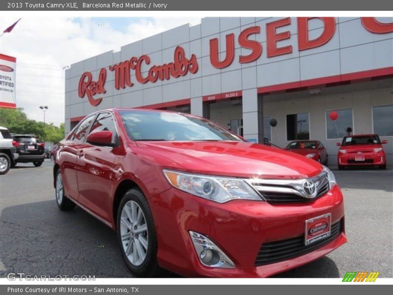 Barcelona Red Metallic / Ivory 2013 Toyota Camry XLE