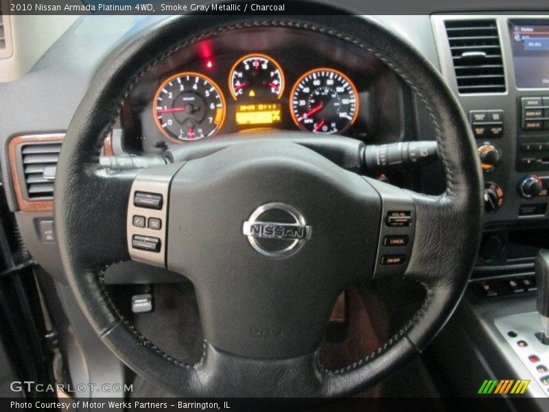Smoke Gray Metallic / Charcoal 2010 Nissan Armada Platinum 4WD