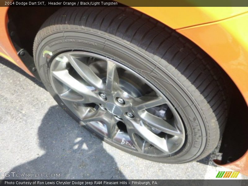 Header Orange / Black/Light Tungsten 2014 Dodge Dart SXT