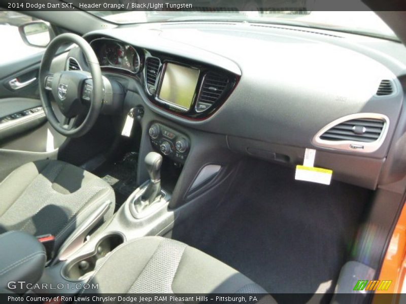 Header Orange / Black/Light Tungsten 2014 Dodge Dart SXT
