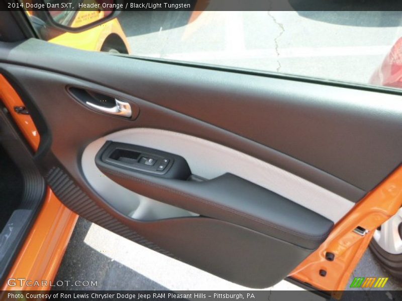 Header Orange / Black/Light Tungsten 2014 Dodge Dart SXT