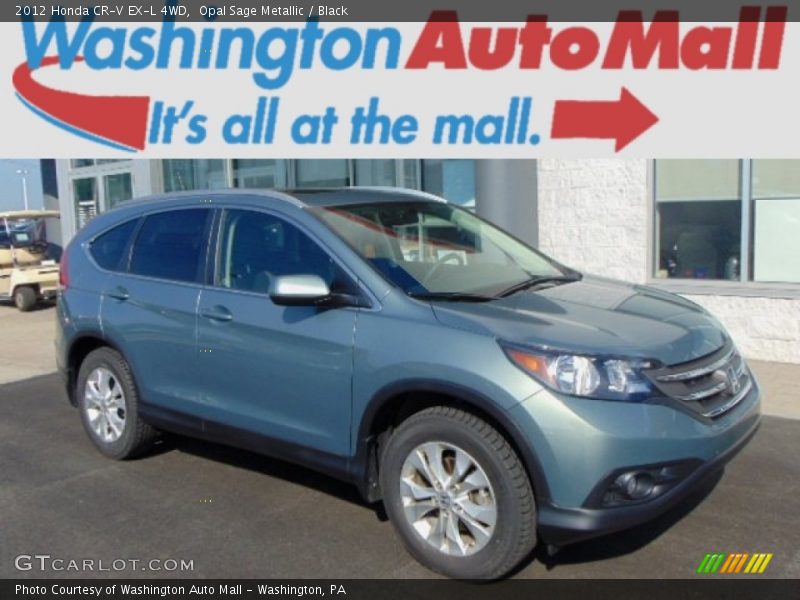 Opal Sage Metallic / Black 2012 Honda CR-V EX-L 4WD