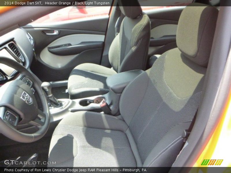 Header Orange / Black/Light Tungsten 2014 Dodge Dart SXT