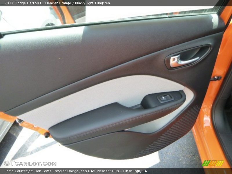 Header Orange / Black/Light Tungsten 2014 Dodge Dart SXT