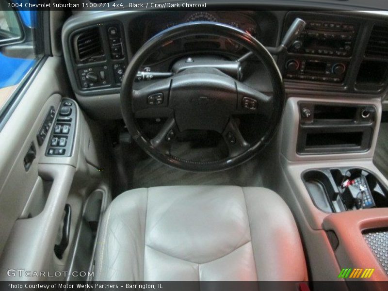 Black / Gray/Dark Charcoal 2004 Chevrolet Suburban 1500 Z71 4x4