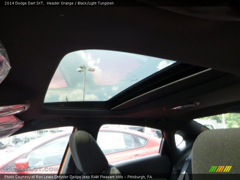 Header Orange / Black/Light Tungsten 2014 Dodge Dart SXT
