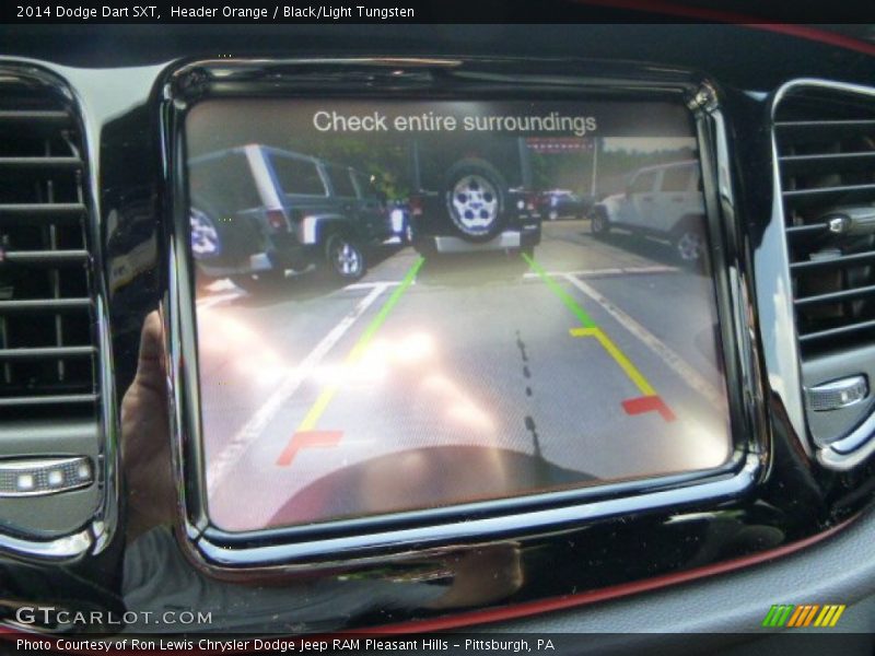 Header Orange / Black/Light Tungsten 2014 Dodge Dart SXT