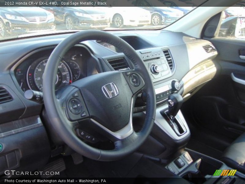 Opal Sage Metallic / Black 2012 Honda CR-V EX-L 4WD