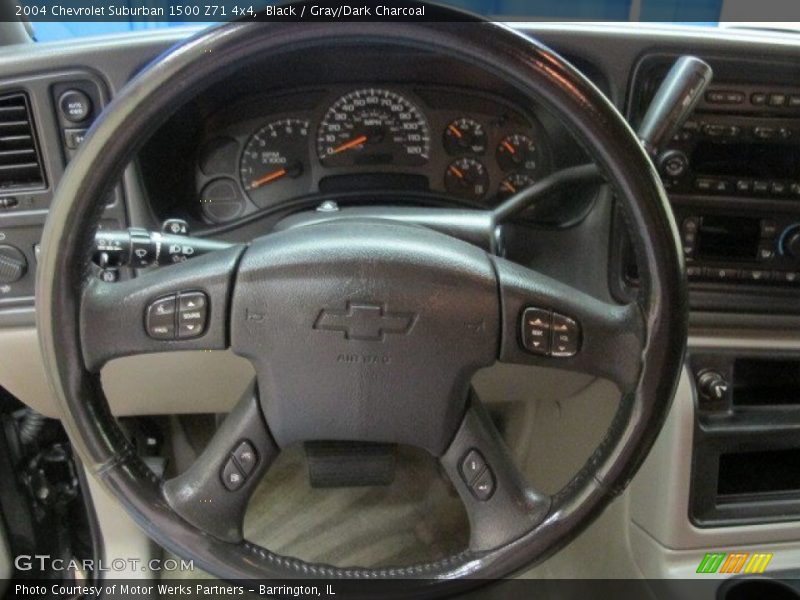 Black / Gray/Dark Charcoal 2004 Chevrolet Suburban 1500 Z71 4x4