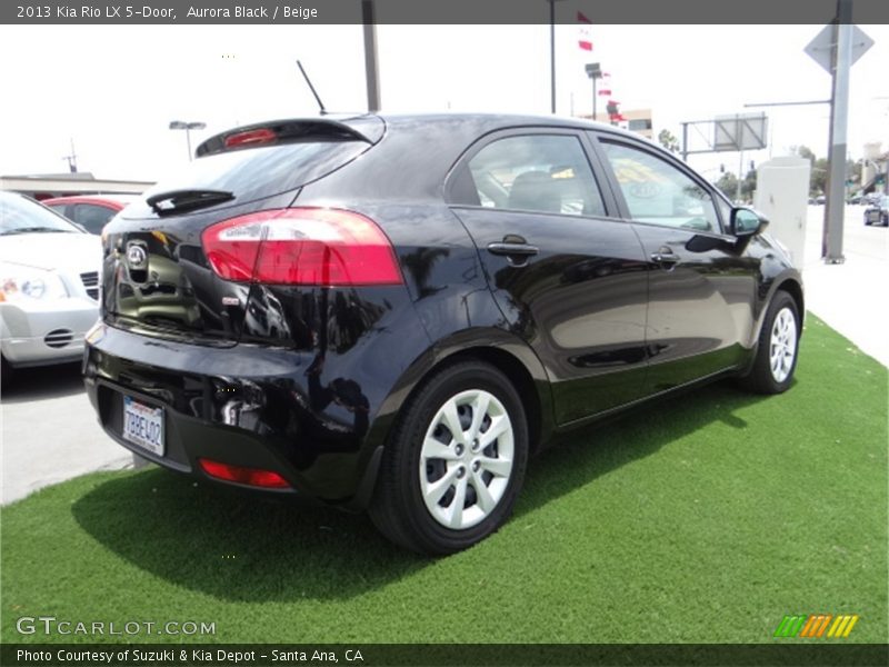 Aurora Black / Beige 2013 Kia Rio LX 5-Door