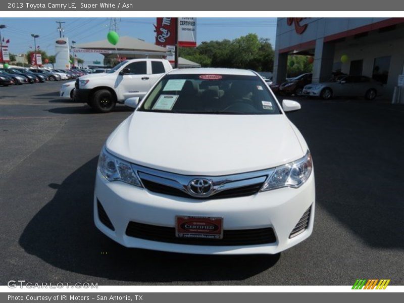 Super White / Ash 2013 Toyota Camry LE