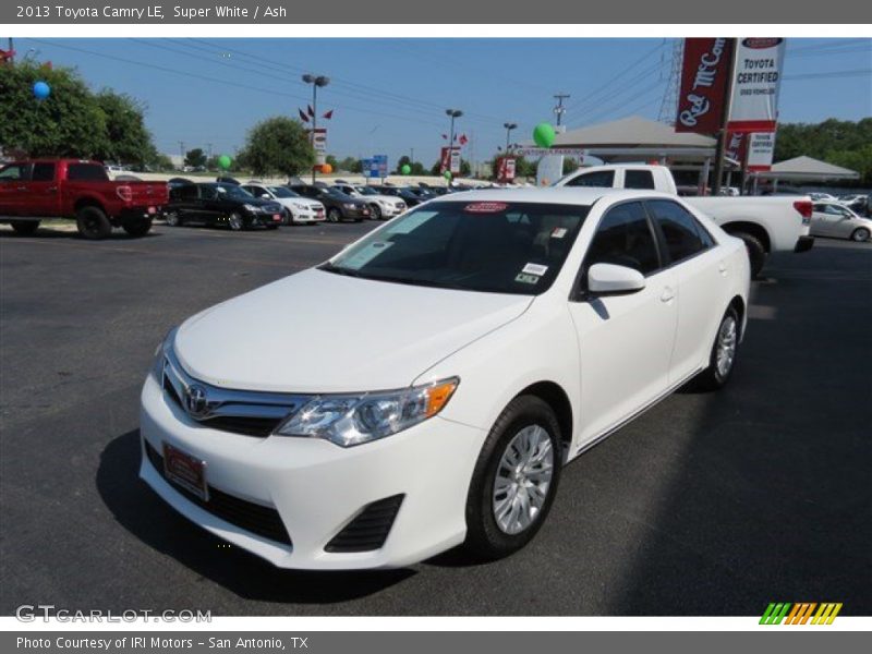 Super White / Ash 2013 Toyota Camry LE
