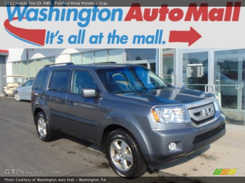 Polished Metal Metallic / Gray 2011 Honda Pilot EX 4WD