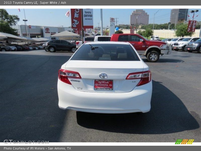 Super White / Ash 2013 Toyota Camry LE
