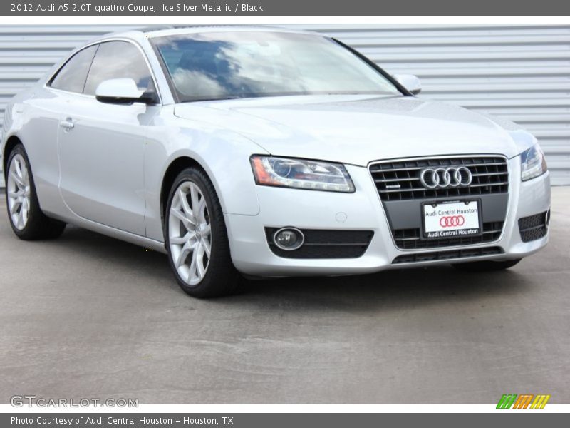 Ice Silver Metallic / Black 2012 Audi A5 2.0T quattro Coupe