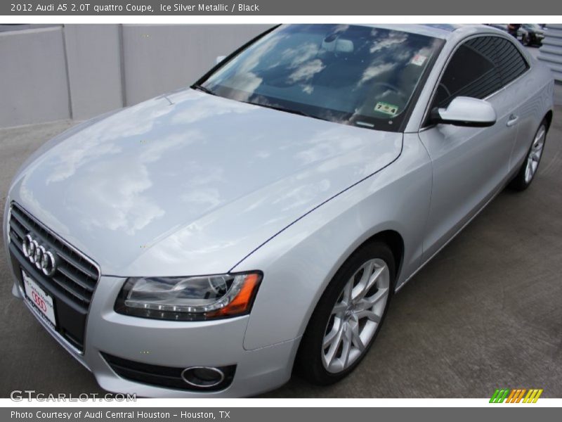 Ice Silver Metallic / Black 2012 Audi A5 2.0T quattro Coupe