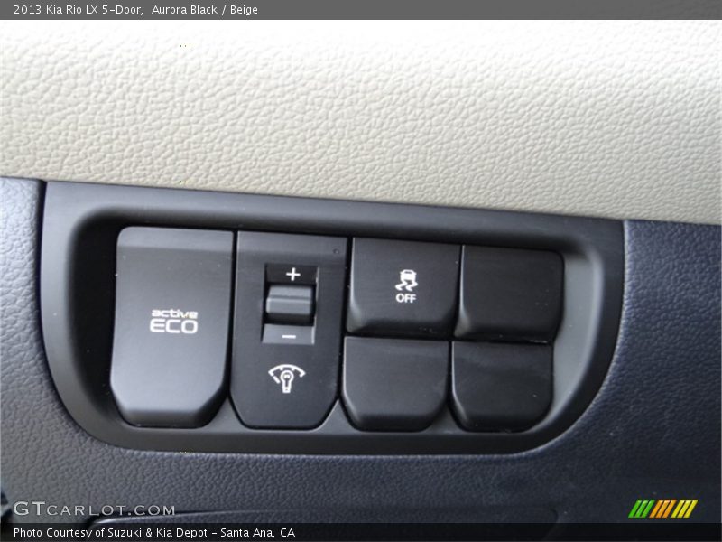 Aurora Black / Beige 2013 Kia Rio LX 5-Door
