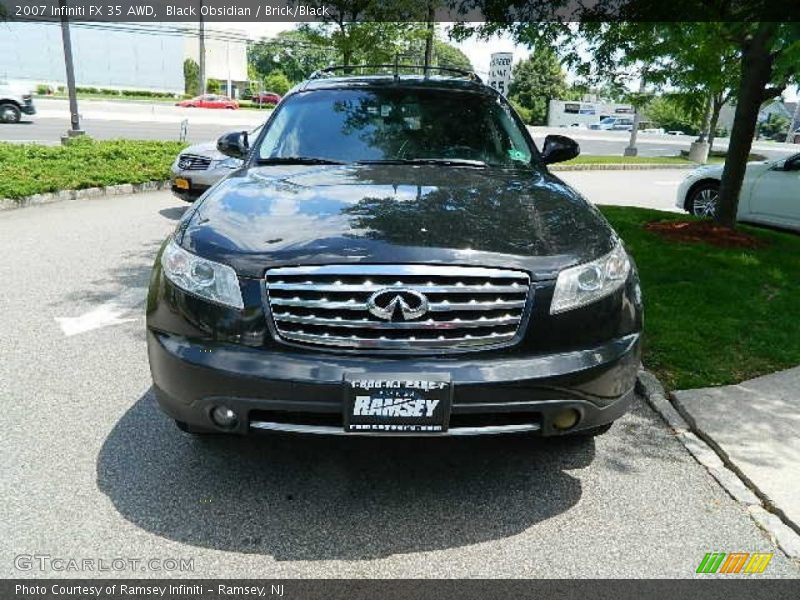 Black Obsidian / Brick/Black 2007 Infiniti FX 35 AWD
