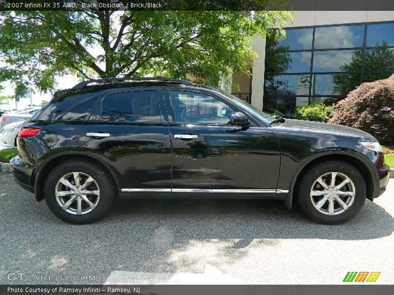 Black Obsidian / Brick/Black 2007 Infiniti FX 35 AWD