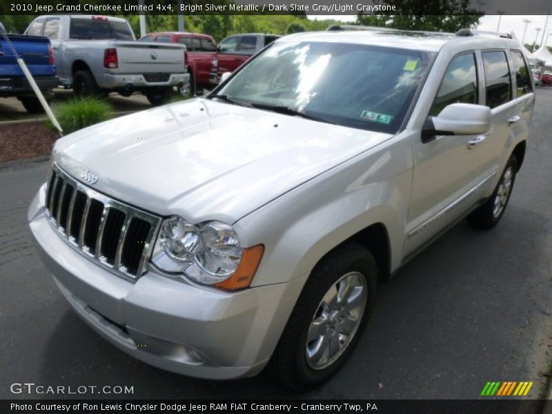 Bright Silver Metallic / Dark Slate Gray/Light Graystone 2010 Jeep Grand Cherokee Limited 4x4