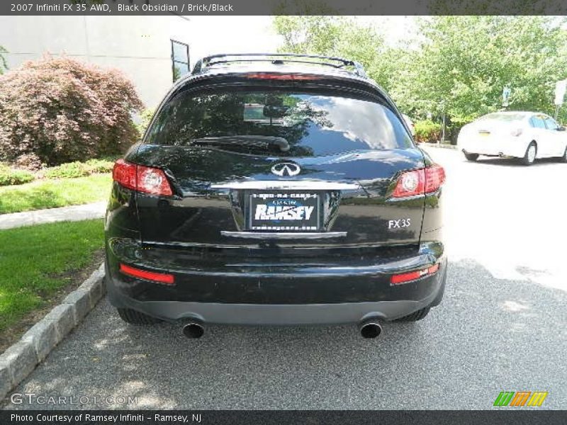Black Obsidian / Brick/Black 2007 Infiniti FX 35 AWD