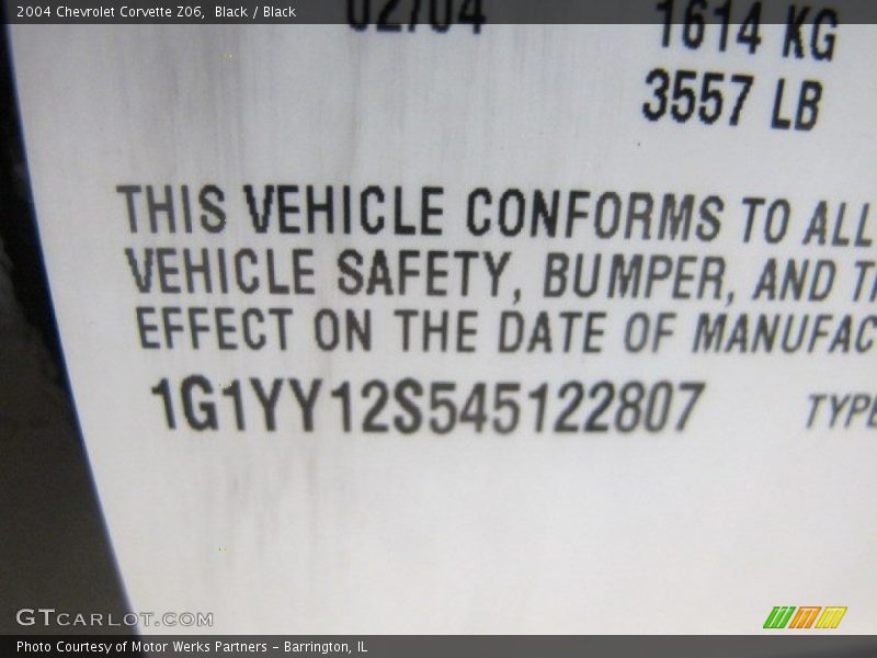 Black / Black 2004 Chevrolet Corvette Z06