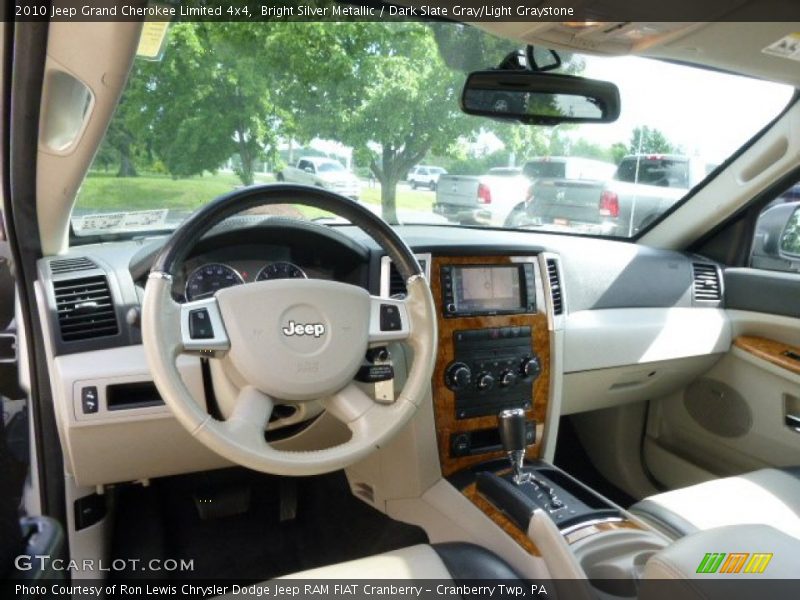 Bright Silver Metallic / Dark Slate Gray/Light Graystone 2010 Jeep Grand Cherokee Limited 4x4