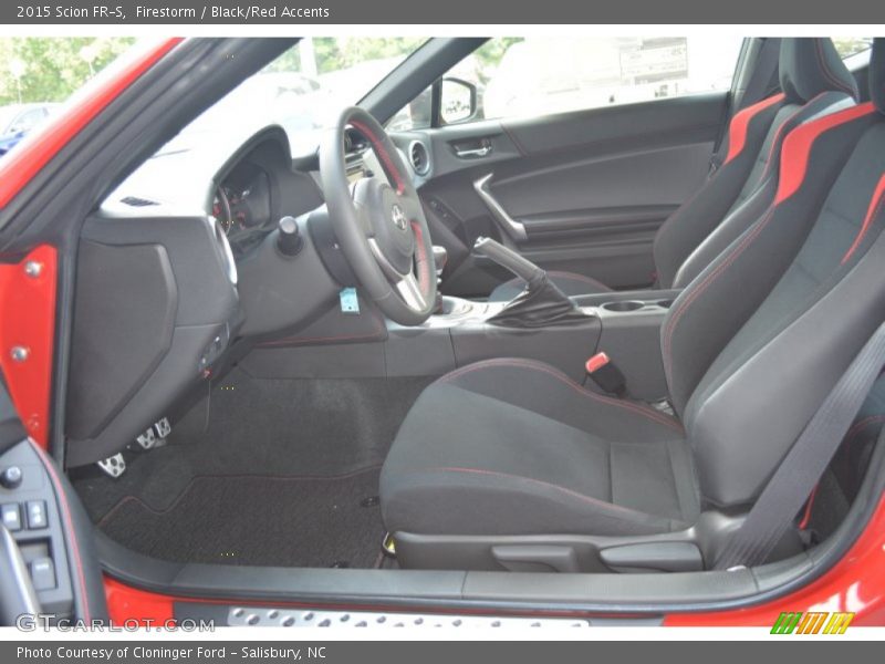  2015 FR-S  Black/Red Accents Interior