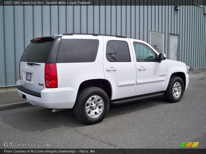 Summit White / Light Titanium 2007 GMC Yukon SLE 4x4